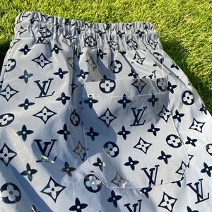 Louis Vuitton Men's Striped Swim Shorts